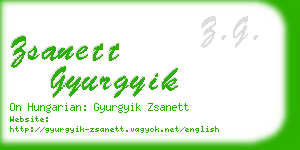 zsanett gyurgyik business card